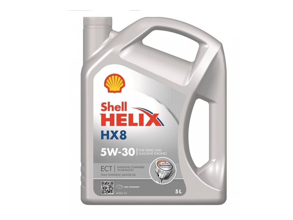 Олива двигуна 5L Shell Helix HX8 ECT 5W30 (ACEA C3; VW 504.00/507.00; MB 229.31/229.51)