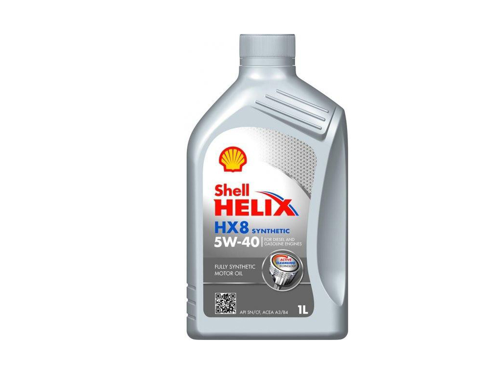 Олива двигуна 1L Shell Helix HX8 5W40 (ACEA A3/B3, A3/B4; MB 229.3; VW 502.00/505.00;RN 0700/0710; FIAT 9.55535-M2)