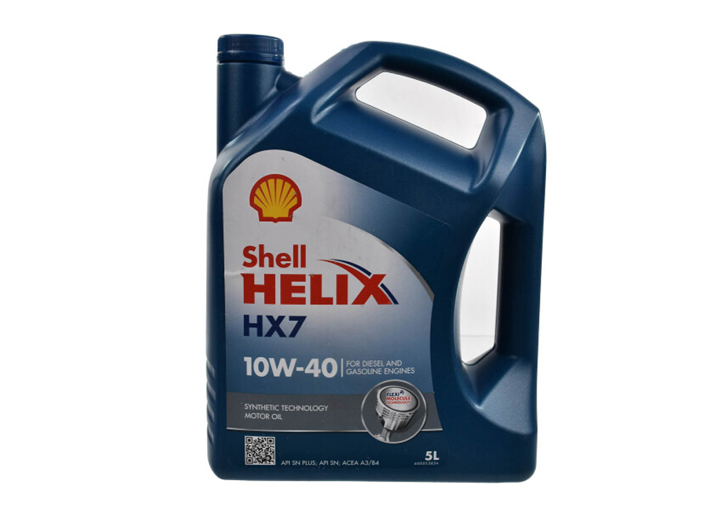Олива двигуна 5L Shell Helix HX7 10W40 (ACEA A3/B3; A3/B4; MB 229.3; VW 501.01/505.00; RN 0700/0710)