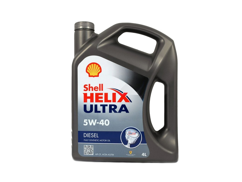 Олива двигуна 4L Shell Helix Ultra Diesel 5W-40 (API CF; ACEA A3/B3/B4; BMW LL-01;MB 229.5/226.5; VW 505 00; RN0710; FIAT 955535-Z2)