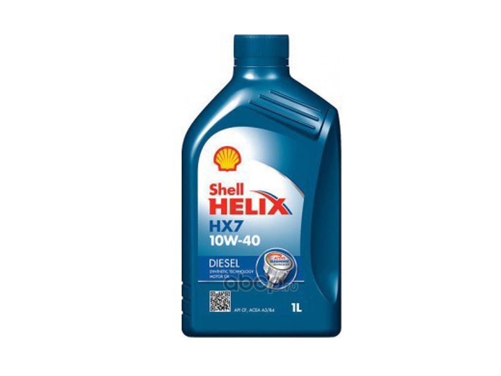 SHELL - 550046646 - Олива двигуна 1L Shell Helix Diesel HX7 10W40 (ACEA A3/B3, A3/B4; MB 229.3; VW 505.00; RN 0710)