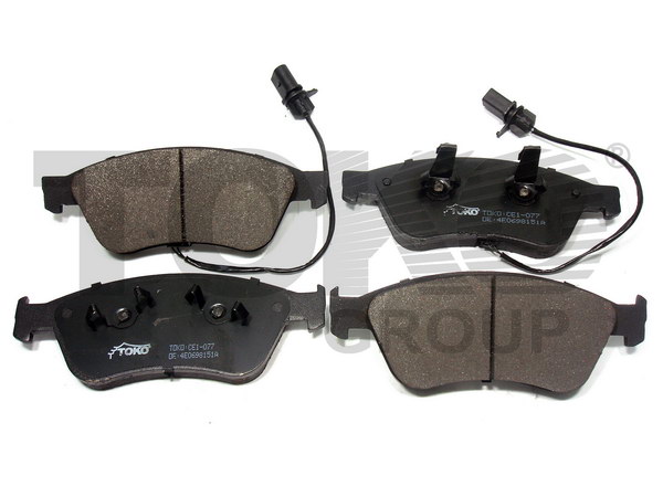 Колодки тормозные дисковые {с пластинами перед.} AUDI - VOLKSWAGEN A8 Quatt